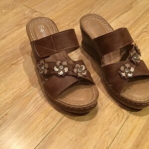 Tan sandals